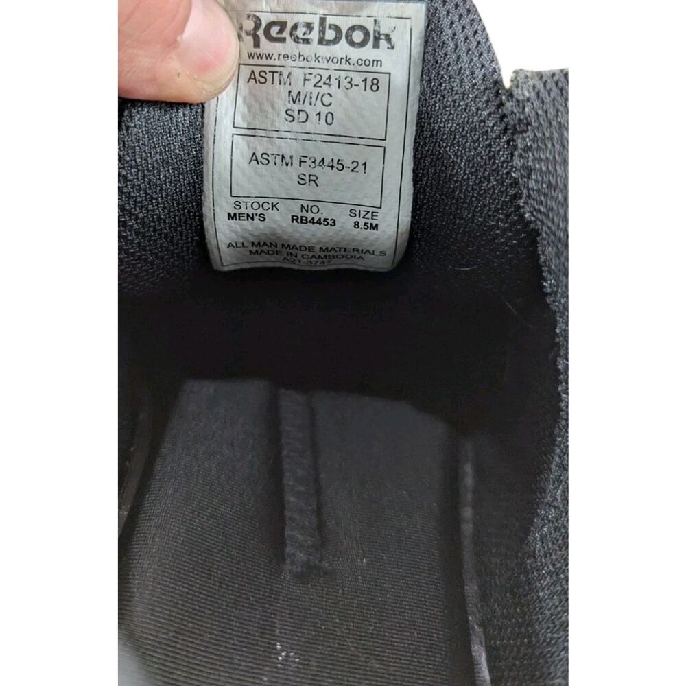 Reebok Work Shoes Composite Toe Mens Speed Tr Athletic Black 8.5 M RB4453 ASTM - Picture 7 of 16
